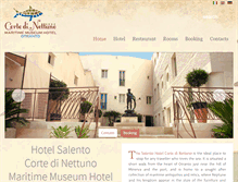 Tablet Screenshot of hotelsalentocortedinettuno.com